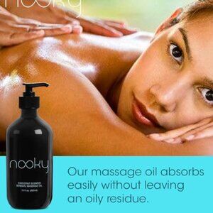 Nooky Coconut Scented Sensual Massage Oil New, Unopened 16 fl oz